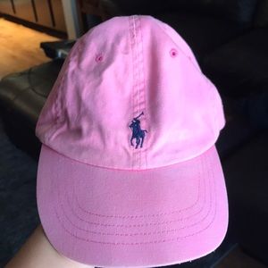 Pink polo hat